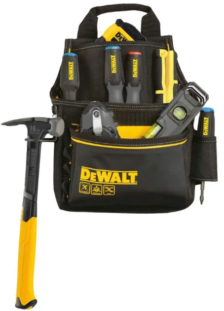 Професійна сумка для інструментів з ременем та скобою для молотка DeWalt DWST40101-1 - зображення 2