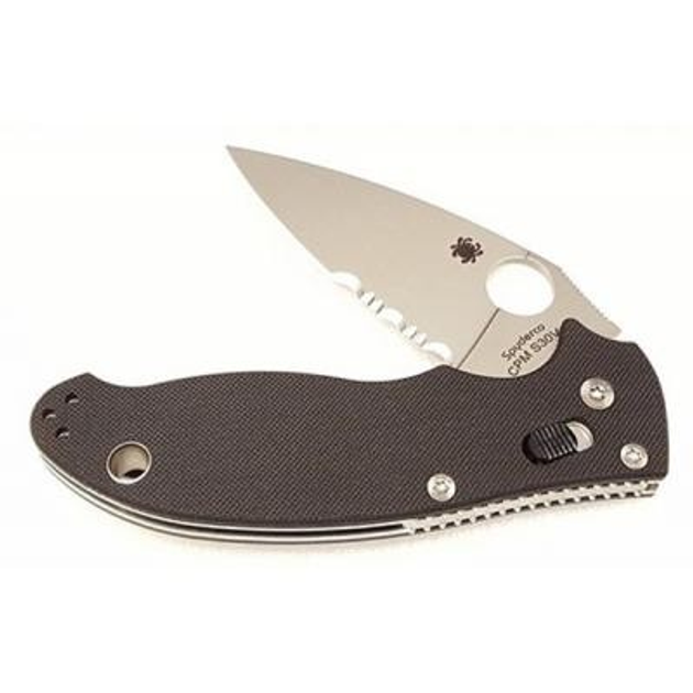 Ніж Spyderco Manix 2, S30V, напівсерейтор (C101GPS2) - зображення 2