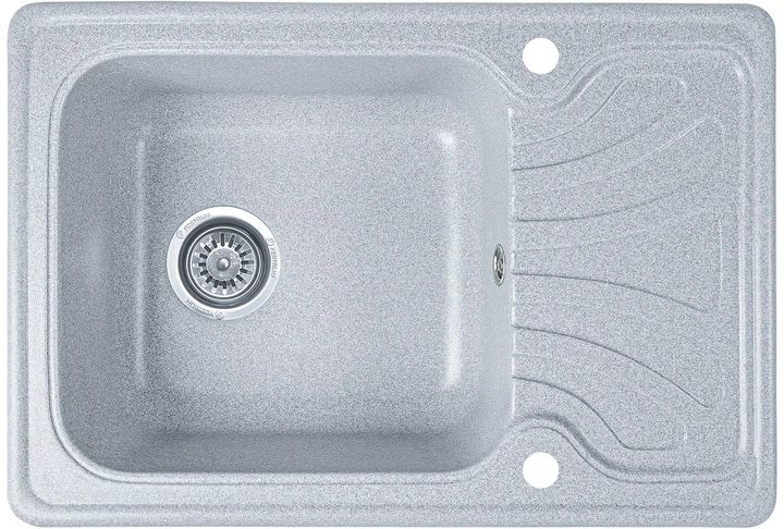 Мийка кухонна, прямокутна, гранітна, Viking Aria 10R 640x440мм Сірий - зображення 3