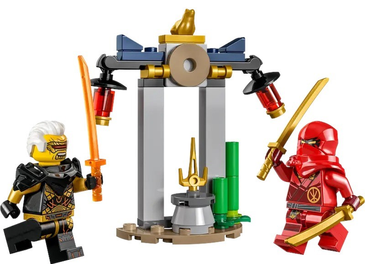 Zestaw klocków LEGO Ninjago Bitwa Kaia i Raptona w świątyni 47 elementów (30650) - obraz 2