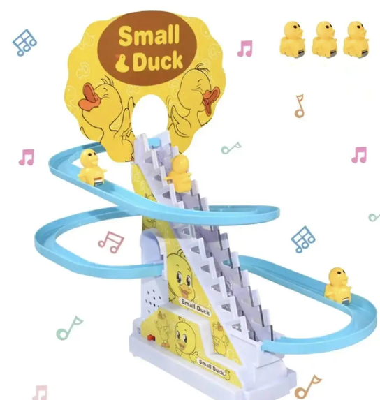 Музыкальная игрушка-трек утята на горке UNVRSL Small Duck желтый с голубым (YС1113) - изображение 2
