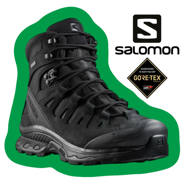 Ботинки тактические Salomon Quest 4D GTX Forces 2 Black (Черный) UK 6.5/EU 40 - изображение 2
