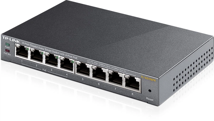 Коммутатор TP-LINK TL-SG108PE - Фото 4 Коммутатор TP-LINK TL-SG108PE - изображение 4