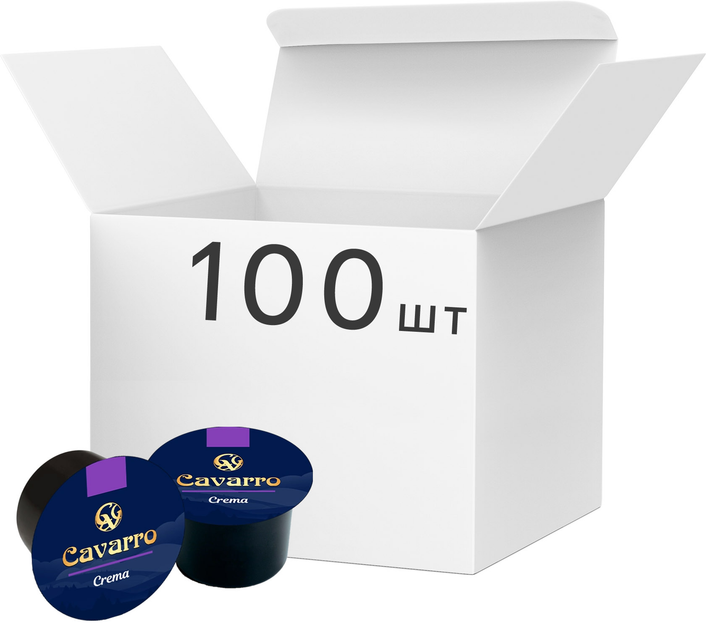 Акція на Упаковка порційної кави Cavarro Crema 9 г х 100 шт від Rozetka