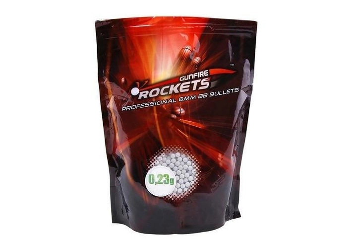 Страйкбольные шары Rockets Professional- 0.23g -8700шт- 2kg (для страйкбола) - изображение 1