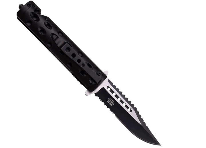 Спасательный Складной Нож для Выживания Master Cutlery MU-A007BK Spring Assisted Black MU-A007BK - изображение 2