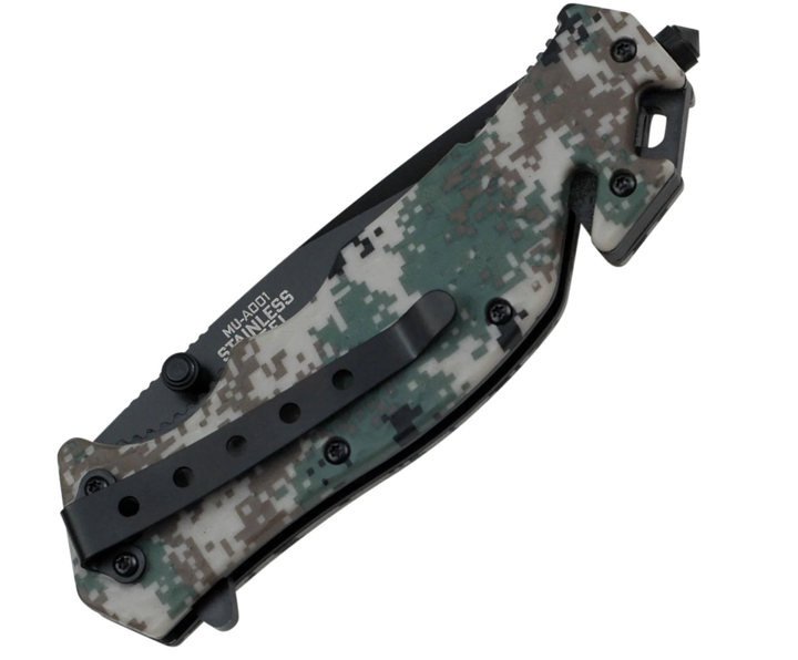 Спасательный Складной Нож для Выживания Master Cutlery MU-A001DG Spring Assisted Digital Camo MU-A001DG - изображение 2