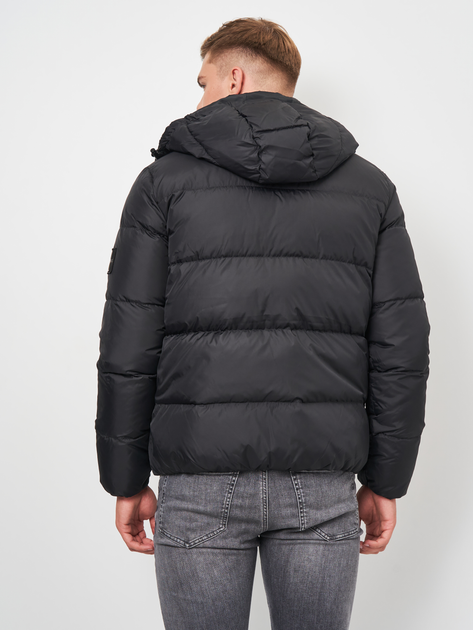 Пуховик зимовий короткий чоловічий Calvin Klein Jeans Essentials Down Jacket J30J318412-BEH XL Чорний (8719854077398) - зображення 2