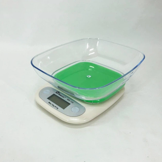 Весы кухонные DOMOTEC MS-125 Plastic, точные кухонные весы, весы для взвешивания продуктов. Цвет: зеленый - Фото 8 Весы кухонные DOMOTEC MS-125 Plastic, точные кухонные весы, весы для взвешивания продуктов. Цвет: зеленый - зображення 8