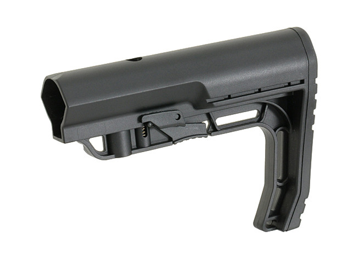 Минималистичный приклад винтовочный AR/M4 - Black [Big Dragon] (для страйкбола) - изображение 2