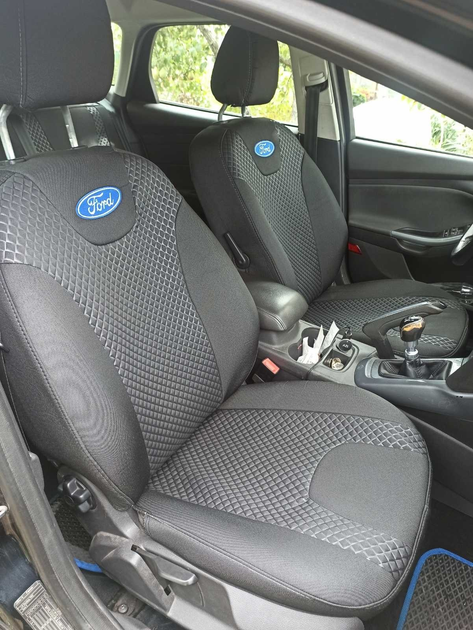 Авто чехлы на сиденья Favot Форд S-MAX (2006-2010) Комплект черно-серый ...