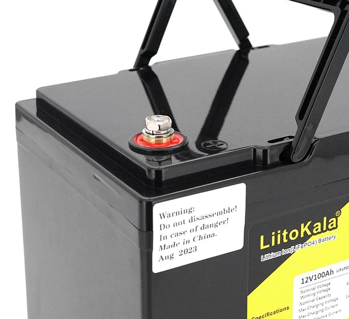 Аккумулятор литий железо фосфатный LiFePO4 LiitoKala 12V 100Ah - изображение 2