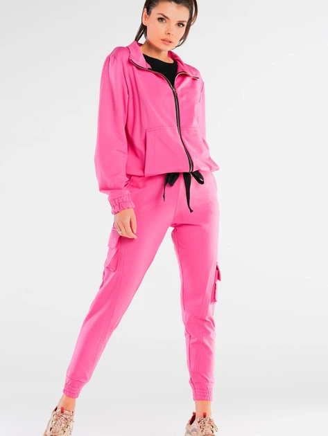 Spodnie dresowe damskie Infinite You M247 L-XL Fuksja (5902360555303) - obraz 3