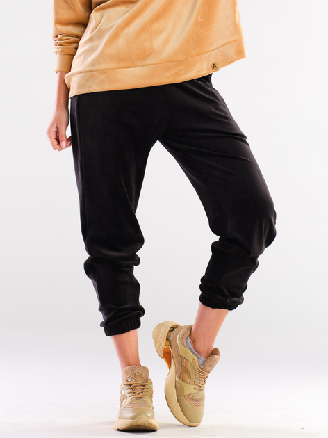Спортивні штани жіночі Awama A411 L Чорні (5902360553569) - зображення 1