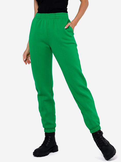 Спортивні штани жіночі Made Of Emotion M760 XL Зелені (5905563714065) - зображення 1