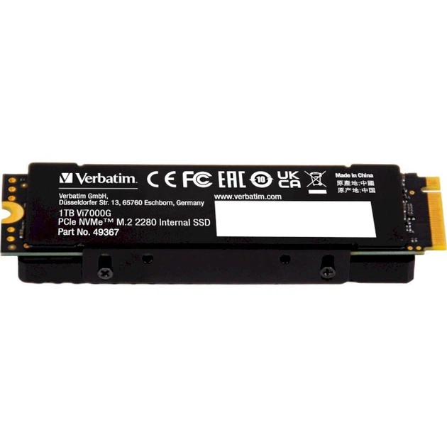 Накопичувач Verbatim SSD-Vi7000G Internal PCIe NVMe M.2 SSD 1TB - изображение 4