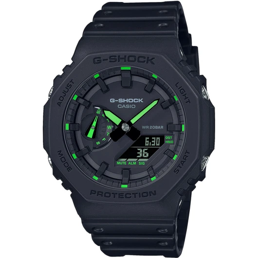 Чоловічий наручний годинник Casio G-Shock GA-2100-1A3ER Неоновий дисплей - зображення 4
