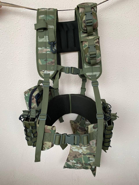 Ременно-плечевая система (разгрузка), РПС для военных, Разгрузочный жилет РПС MOLLY, мультикам, М - изображение 2
