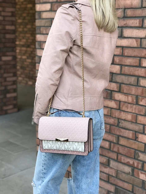 Сумка жіноча Michael Kors Jade Large Gusset Shoulder Bag (30S0GJ4L9V) - зображення 4