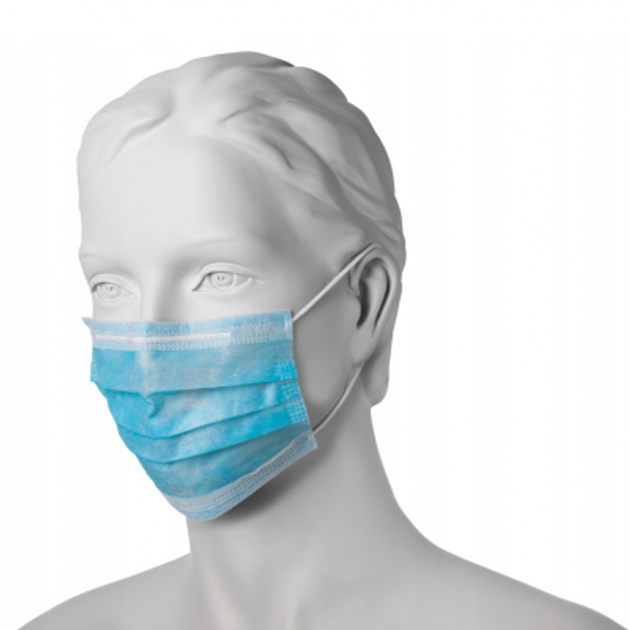 Защитная маска для лица Mercator Medical OPERO одноразовая трехслойная ...