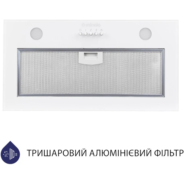 Витяжка Minola HBI 52621 WH GLASS 700 LED - изображение 2