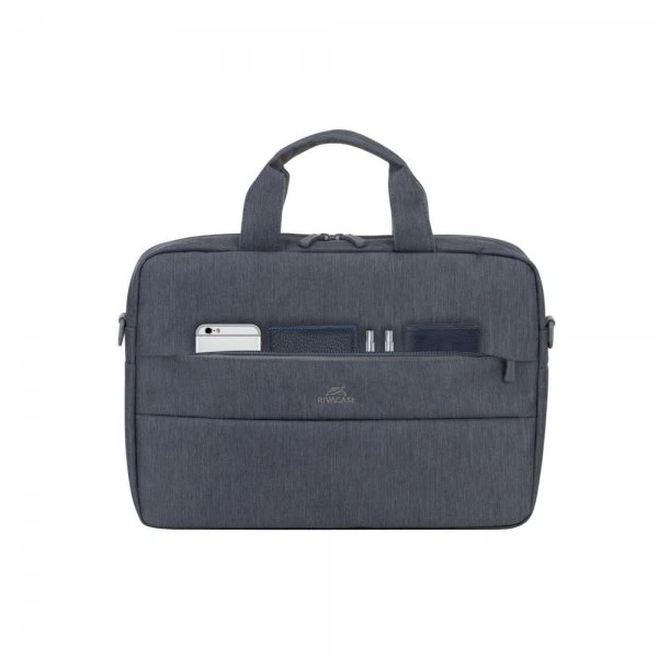 Сумка для ноутбука 14", коллекция "Prater", темно-серый RIVACASE 7522 (Dark Grey) - Фото 4 Сумка для ноутбука 14", коллекция "Prater", темно-серый RIVACASE 7522 (Dark Grey) - изображение 4