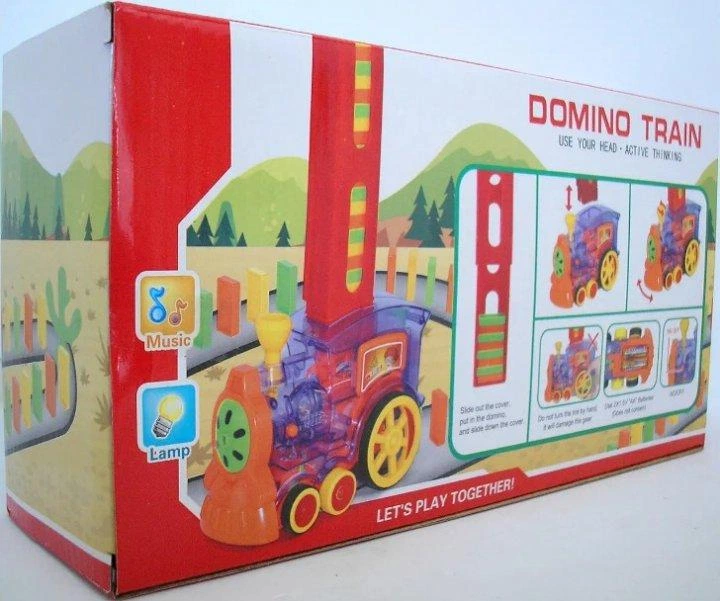Детская игрушка паровозик с домино Domino Happy Truck разноцветный (YС1064) - изображение 3