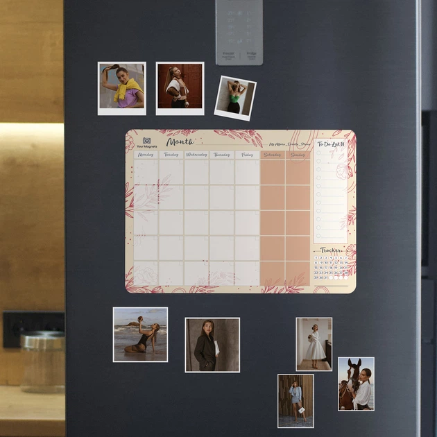 Магнитный планер на месяц A3 ENG, Персиковий/Peachy Your Magnets - Фото 3 Магнитный планер на месяц A3 ENG, Персиковий/Peachy Your Magnets - изображение 3