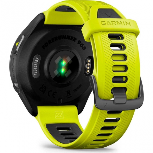 Смарт-годинник Garmin Forerunner 965 Carbon Gray DLC Titanium Bezel with Black Case and Amp Yellow/Black Silicone Band (010-02809-02/12) - Фото 2 Смарт-годинник Garmin Forerunner 965 Carbon Gray DLC Titanium Bezel with Black Case and Amp Yellow/Black Silicone Band (010-02809-02/12) - изображение 2