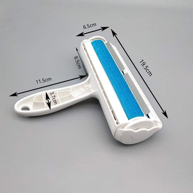 Щітка ролик для чищення від шерсті Pet Hair Remover Roller Blue - зображення 4