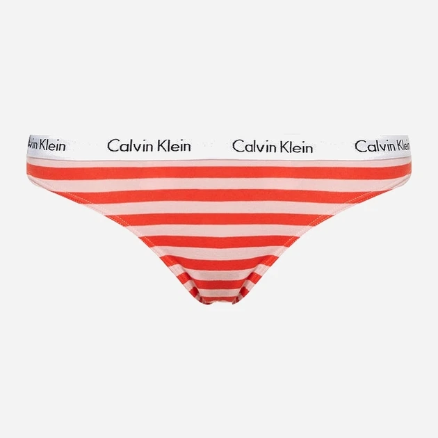 Трусики cтрінги жіночі бавовняні Calvin Klein Underwear 0000D1617E13U XS Червоні/Рожеві (8719855401291) - зображення 4
