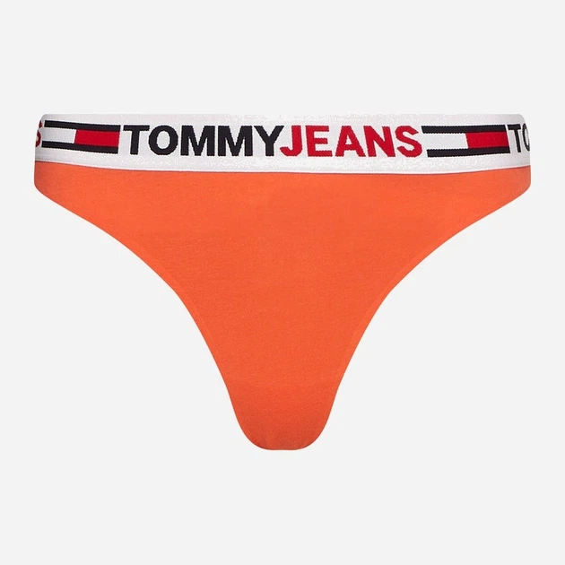 Трусики cтрінги жіночі бавовняні Tommy Hilfiger Jeans UW0UW03529XMV M Помаранчеві (8720116303469) - зображення 4