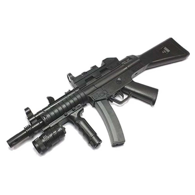 Дитячий пневматичний автомат CYMA HY015B з каліматорним прицілом, ліхтарем, лазером, для хлопчика 9+ - зображення 2