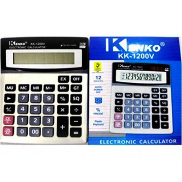Калькулятор Kenko KK 1200 P001 на батарейках ААА - изображение 2