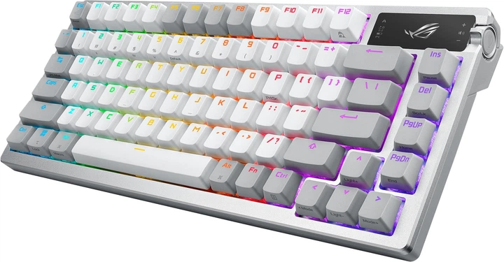 Клавіатура бездротова ASUS ROG Azoth NX Red PBT USB/Wireless White (90MP031A-BKUA11) - зображення 3
