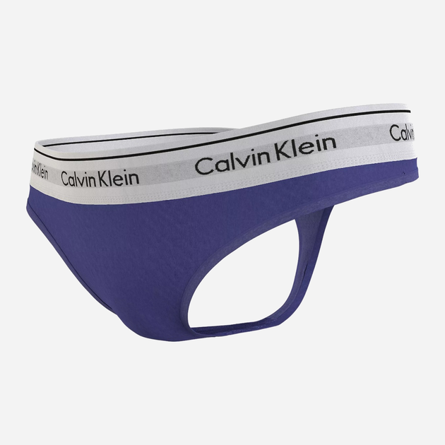 Majtki stringi damskie bawełniane Calvin Klein Underwear 0000F3786EFPT M Granatowe (8720108767903) - obraz 1