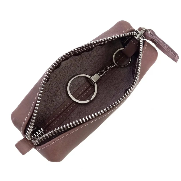 Ключница женская для ключей натуральная кожа Grande Pelle пудровый 4026 /6512 - Фото 4 Ключница женская для ключей натуральная кожа Grande Pelle пудровый 4026 /6512 - изображение 4