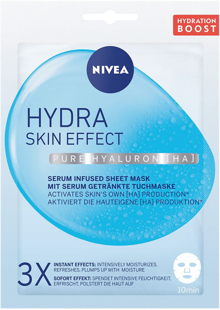 Гідратуюча маска Nivea Hydra Skin Effect Листова (9005800346342) - зображення 1