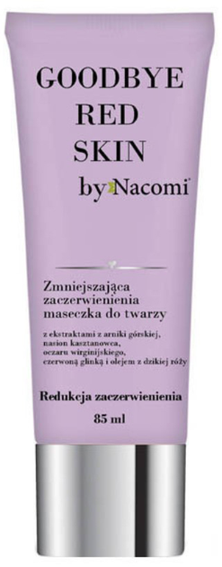 Maseczka do twarzy Nacomi Goodbye Red Skin zmniejszająca zaczerwienienia 85 ml (5902539701821) - obraz 1