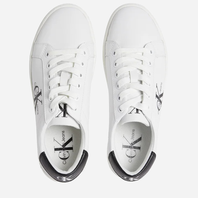 Жіночі кеди низькі Calvin Klein Jeans YW0YW01269 YBR 41 (9.5US) Білі (8720108603102) - зображення 4