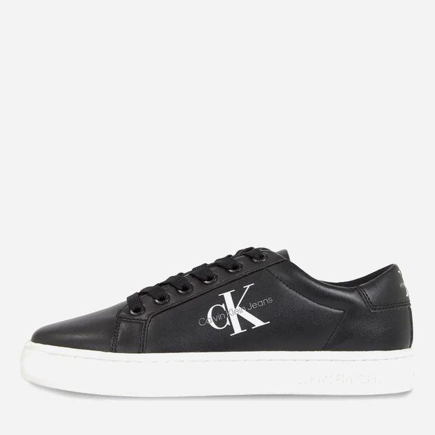 Sneakersy damskie skórzane Calvin Klein Jeans YW0YW01269 BEH 39 (8.5US) Czarne (8720108602648) - obraz 3