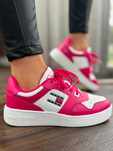 Sneakersy damskie na platformie Tommy Jeans EN0EN02535 TSA 40 (9US) Różowe (8720645604457) - obraz 2