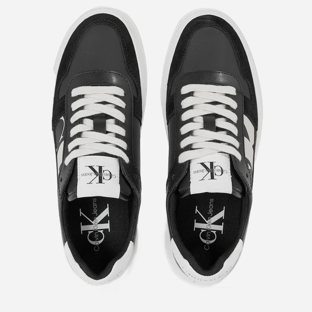 Sneakersy damskie skórzane Calvin Klein Jeans YW0YW01227 01D 39 (8.5US) Czarne (8720108630122) - obraz 4