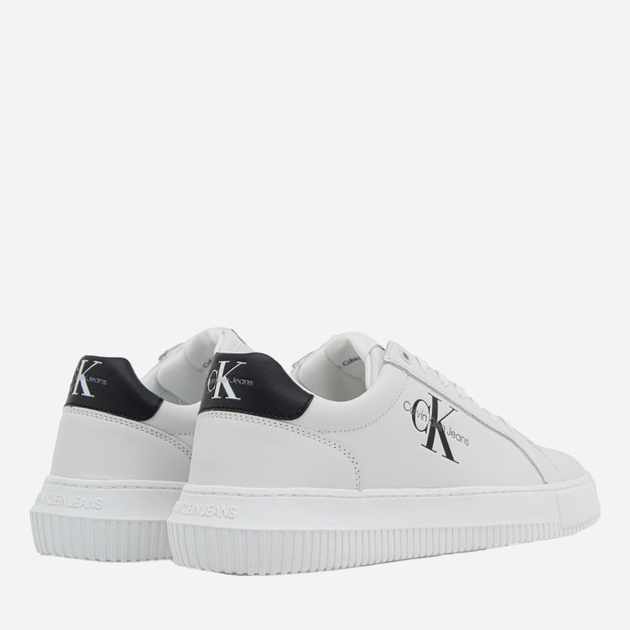 Sneakersy męskie skórzane Calvin Klein Jeans YM0YM00681 0LD 42 (9US) Białe (8720108892902) - obraz 3