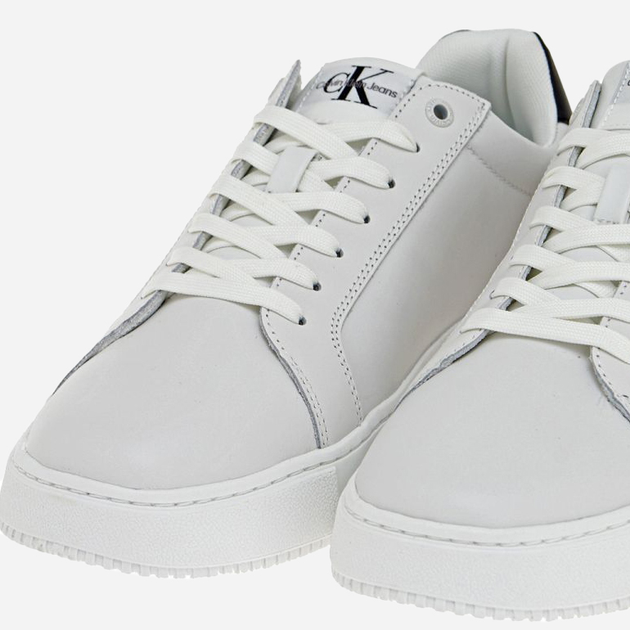 Чоловічі кеди низькі Calvin Klein Jeans YM0YM00681 0LD 46 (12US) Білі (8720108892940) - зображення 4
