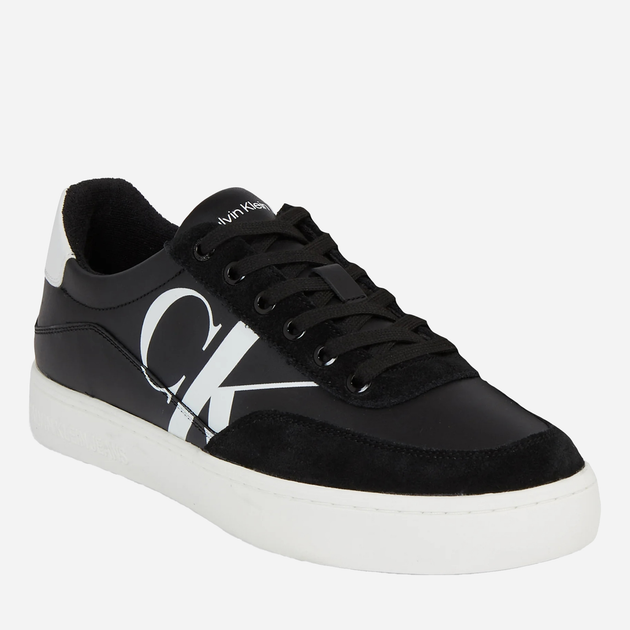Sneakersy męskie skórzane Calvin Klein Jeans YM0YM00713 BEH 45 (11.5US) Czarne (8720108608459) - obraz 3