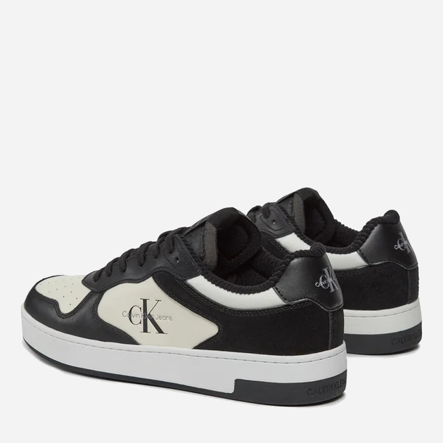 Sneakersy męskie skórzane Calvin Klein Jeans YM0YM00783 00W 44 (11US) Czarny/Biały (8720108629553) - obraz 5