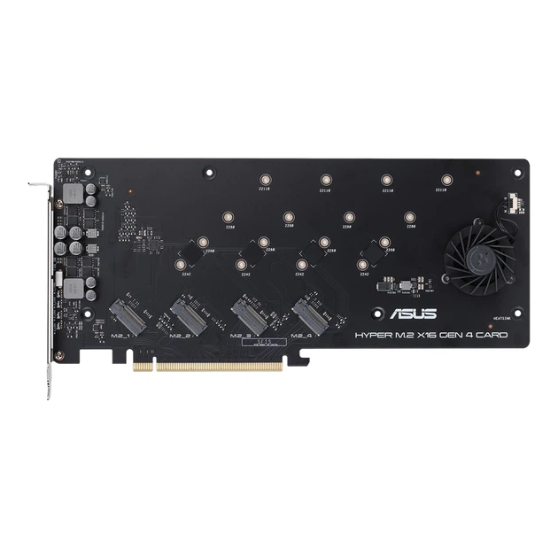 Плата-адаптер PCIe ASUS Hyper M.2 X16 PCIe 4.0/3.0 X4 Expansion Card GEN 4 (648426) - Фото 5 Плата-адаптер PCIe ASUS Hyper M.2 X16 PCIe 4.0/3.0 X4 Expansion Card GEN 4 (648426) - зображення 5