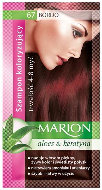 Szampon koloryzujący Marion 67 Bordo 4-8 myć 40 ml (5902853000679) - obraz 1