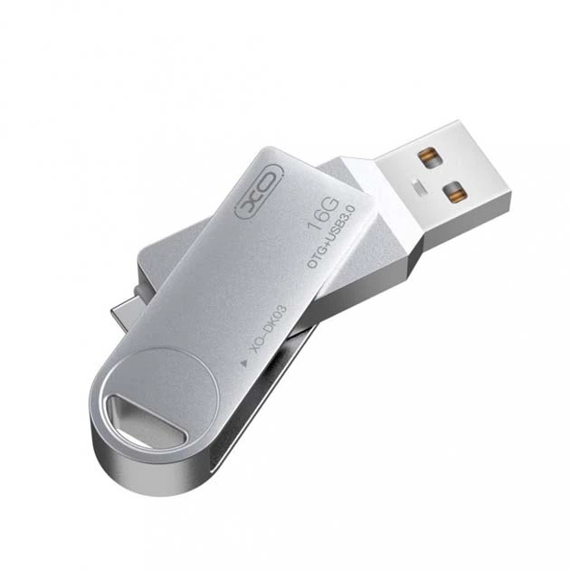 Флеш пам'ять XO DK03 USB3.0+Type C 16GB - зображення 3